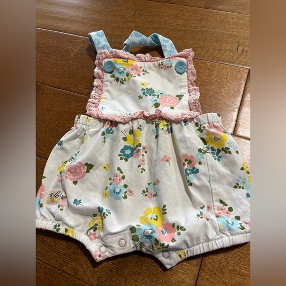 Wild flowers romper girls size 18 months spring summer - Picture 1 of 4